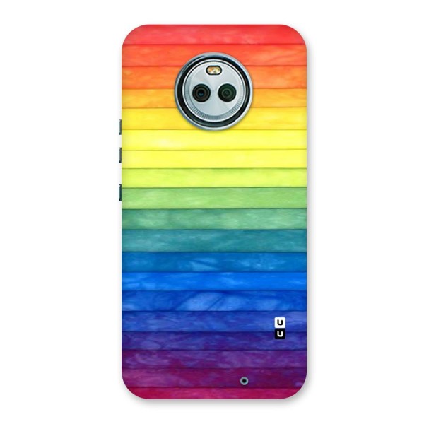 Rainbow Colors Stripes Back Case for Moto X4