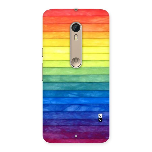 Rainbow Colors Stripes Back Case for Motorola Moto X Style