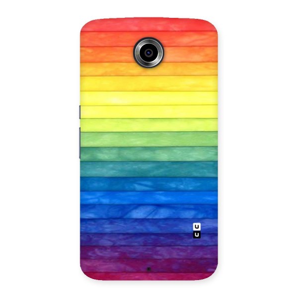 Rainbow Colors Stripes Back Case for Nexsus 6