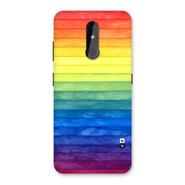 Rainbow Colors Stripes Back Case for Nokia 3.2