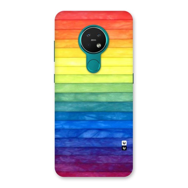 Rainbow Colors Stripes Back Case for Nokia 7.2