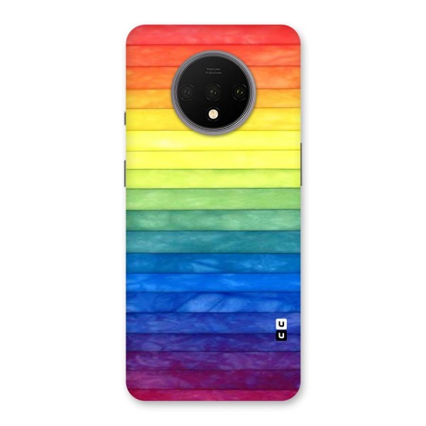 Rainbow Colors Stripes Back Case for OnePlus 7T