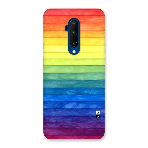 Rainbow Colors Stripes Back Case for OnePlus 7T Pro