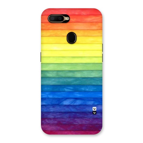Rainbow Colors Stripes Back Case for Oppo A5s