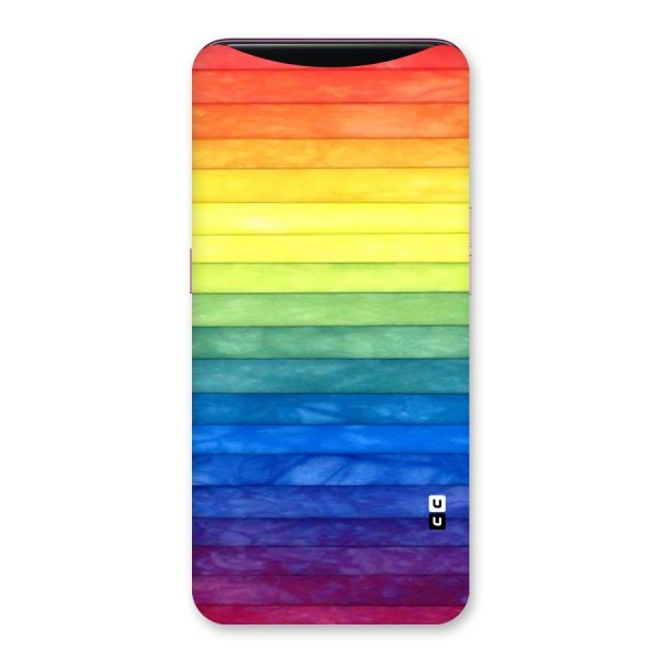Rainbow Colors Stripes Back Case for Oppo Find X
