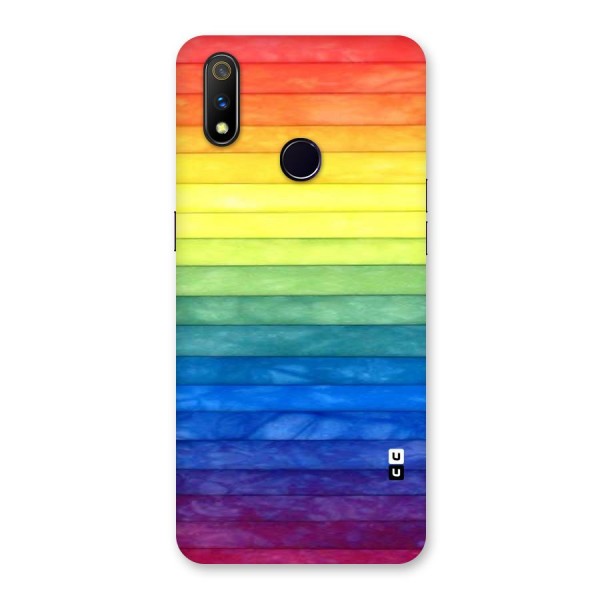 Rainbow Colors Stripes Back Case for Realme 3 Pro