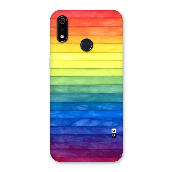 Rainbow Colors Stripes Back Case for Realme 3i