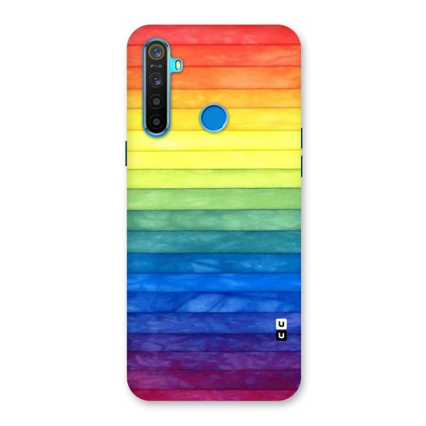 Rainbow Colors Stripes Back Case for Realme 5s