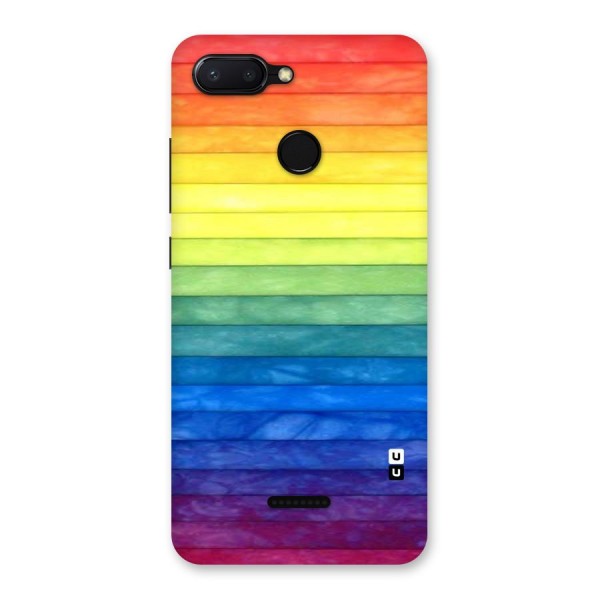 Rainbow Colors Stripes Back Case for Redmi 6