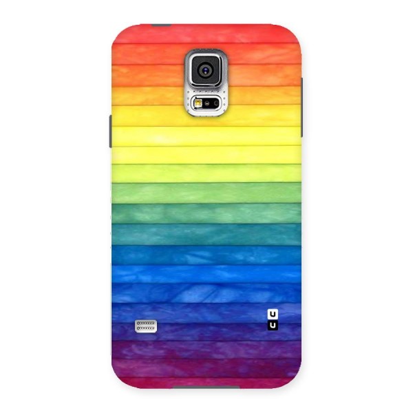 Rainbow Colors Stripes Back Case for Samsung Galaxy S5