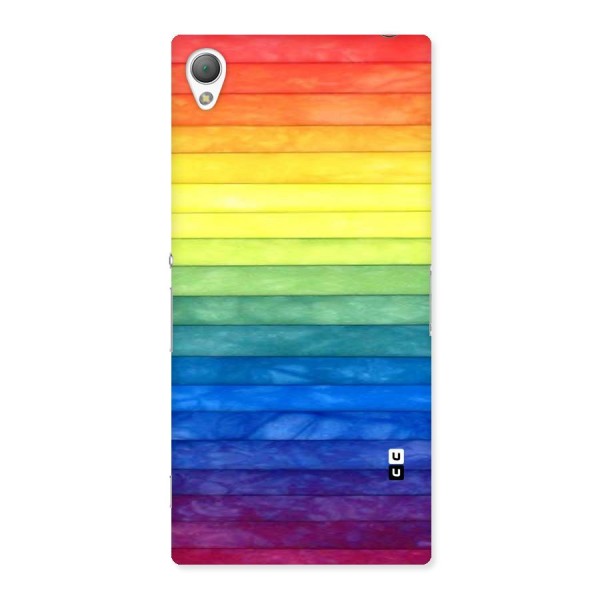 Rainbow Colors Stripes Back Case for Sony Xperia Z3