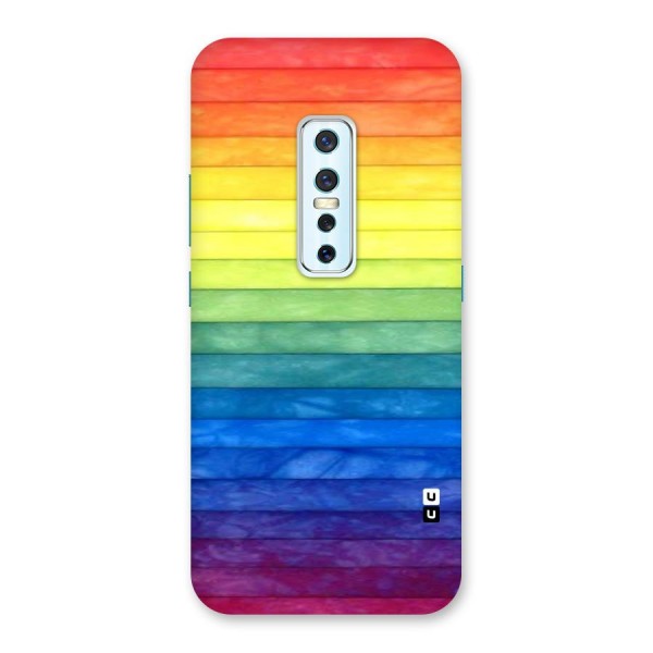 Rainbow Colors Stripes Back Case for Vivo V17 Pro