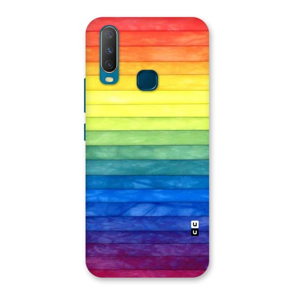 Rainbow Colors Stripes Back Case for Vivo Y17