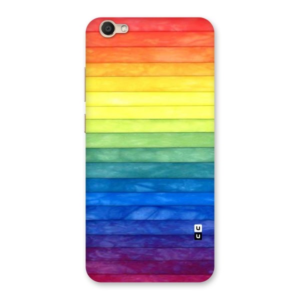 Rainbow Colors Stripes Back Case for Vivo Y67