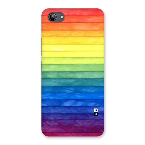 Rainbow Colors Stripes Back Case for Vivo Y81i