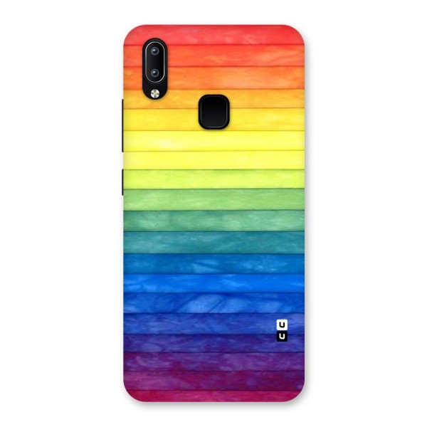 Rainbow Colors Stripes Back Case for Vivo Y93