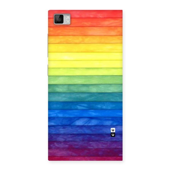 Rainbow Colors Stripes Back Case for Xiaomi Mi3