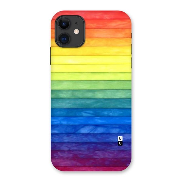 Rainbow Colors Stripes Back Case for iPhone 11