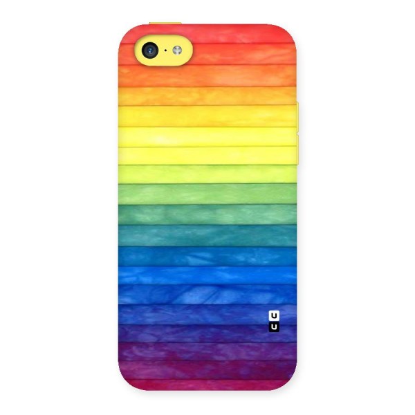Rainbow Colors Stripes Back Case for iPhone 5C