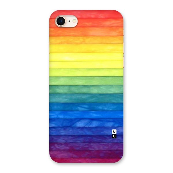 Rainbow Colors Stripes Back Case for iPhone 8