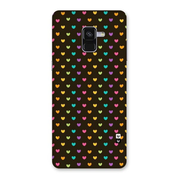 Rainbow Hearts Back Case for Galaxy A8 Plus