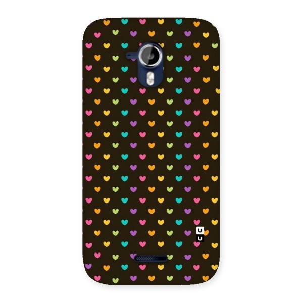 Rainbow Hearts Back Case for Micromax Canvas Magnus A117