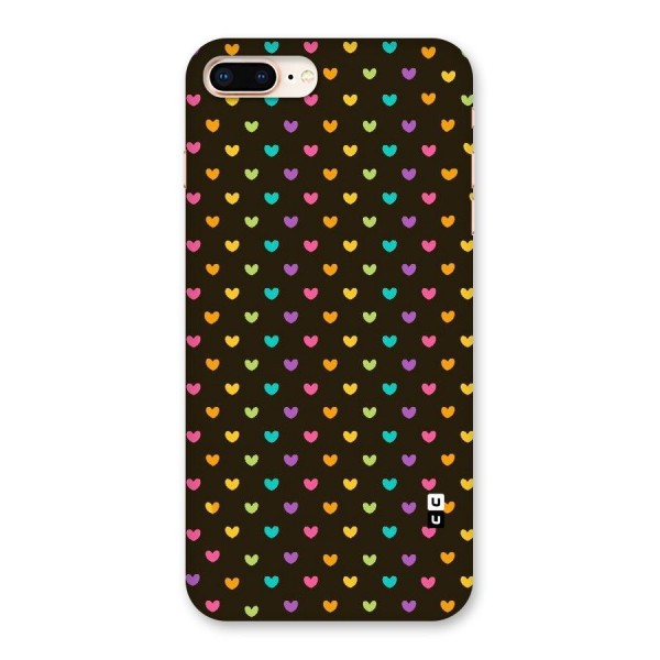 Rainbow Hearts Back Case for iPhone 8 Plus