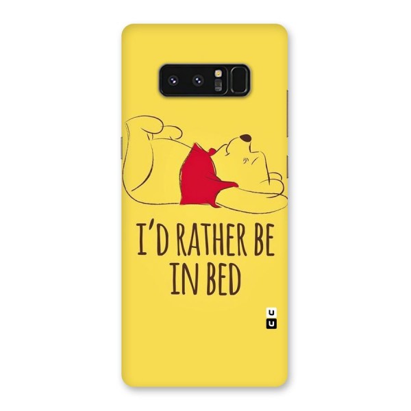 Rather Be In Bed Back Case for Galaxy Note 8