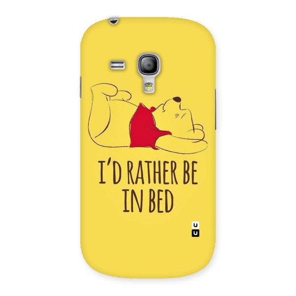 Rather Be In Bed Back Case for Galaxy S3 Mini