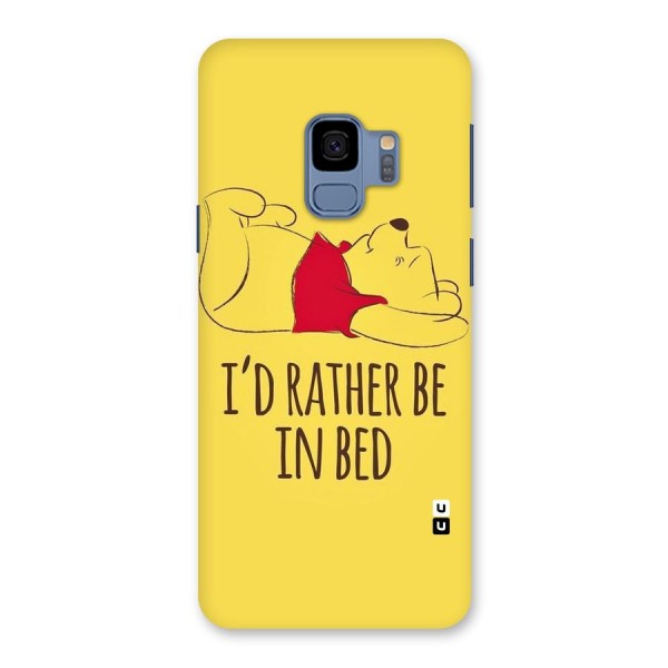 Rather Be In Bed Back Case for Galaxy S9