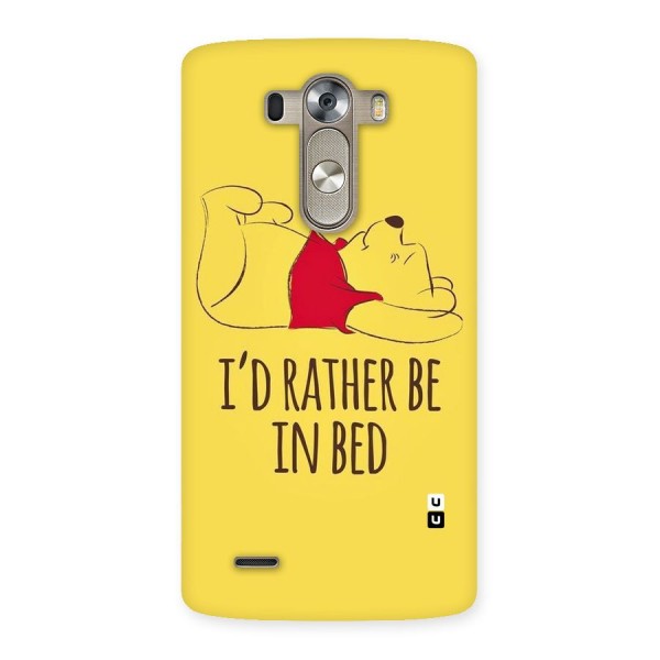 Rather Be In Bed Back Case for LG G3