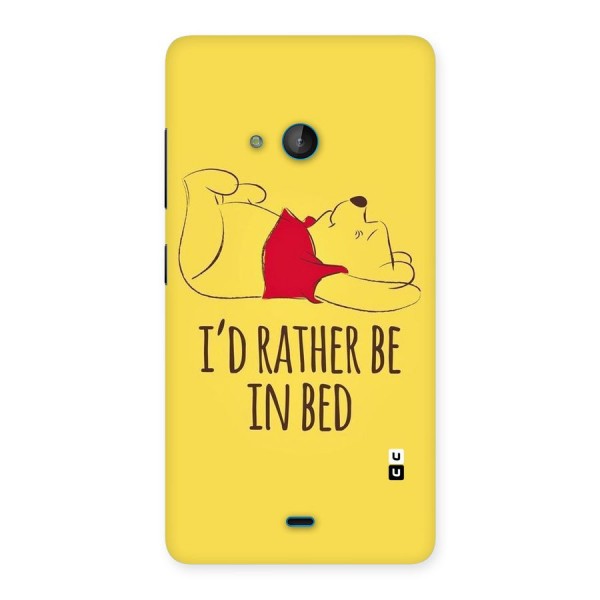 Rather Be In Bed Back Case for Lumia 540