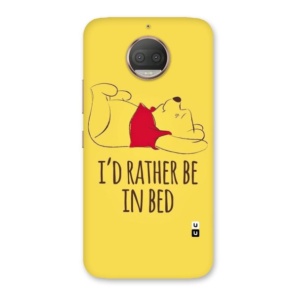 Rather Be In Bed Back Case for Moto G5s Plus