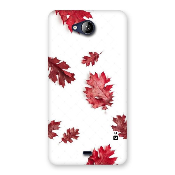 Red Appealing Autumn Leaves Back Case for Canvas Play Q355