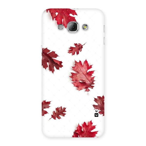 Red Appealing Autumn Leaves Back Case for Galaxy A8