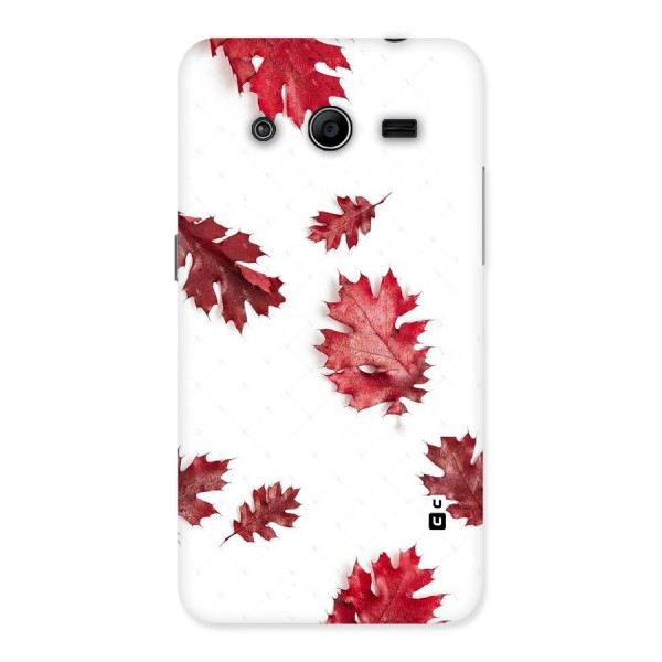 Red Appealing Autumn Leaves Back Case for Galaxy Core 2