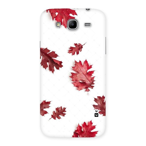 Red Appealing Autumn Leaves Back Case for Galaxy Mega 5.8