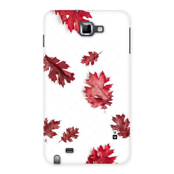 Red Appealing Autumn Leaves Back Case for Galaxy Note