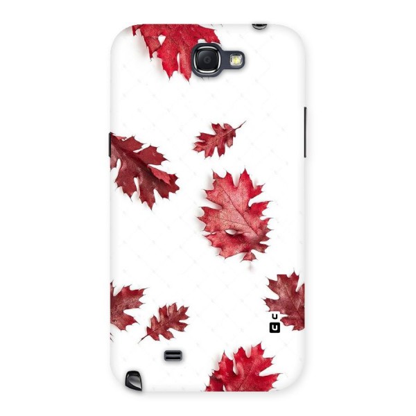 Red Appealing Autumn Leaves Back Case for Galaxy Note 2