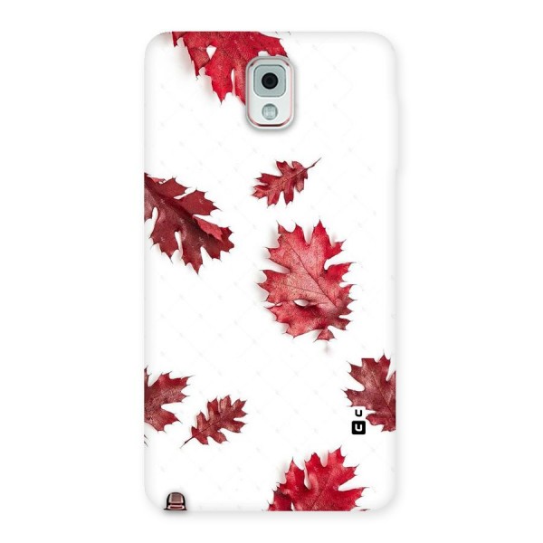 Red Appealing Autumn Leaves Back Case for Galaxy Note 3