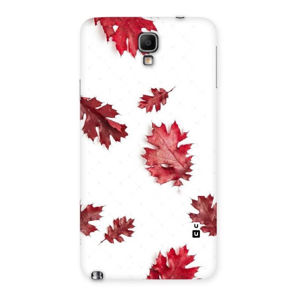 Red Appealing Autumn Leaves Back Case for Galaxy Note 3 Neo