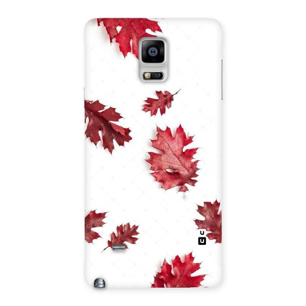 Red Appealing Autumn Leaves Back Case for Galaxy Note 4