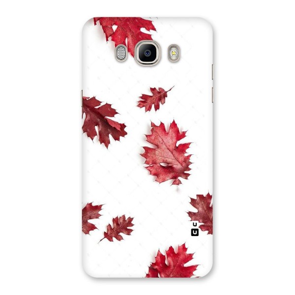 Red Appealing Autumn Leaves Back Case for Galaxy On8