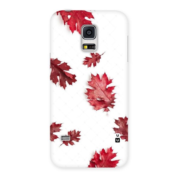 Red Appealing Autumn Leaves Back Case for Galaxy S5 Mini