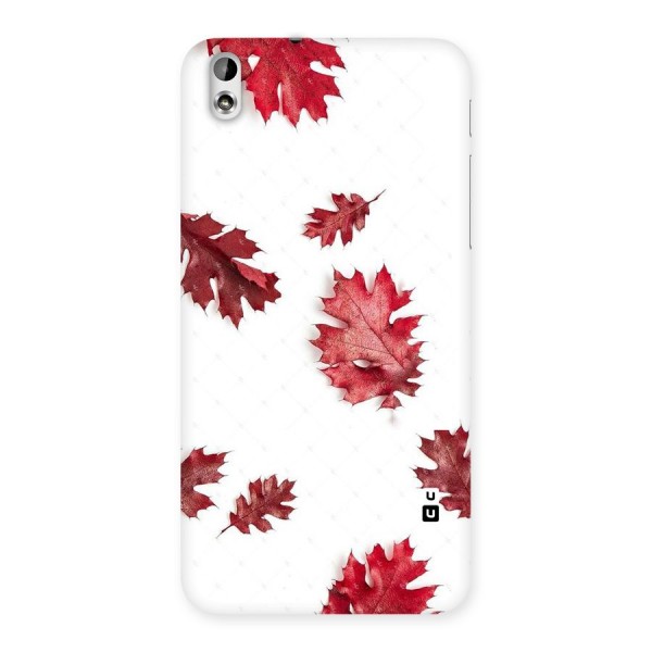 Red Appealing Autumn Leaves Back Case for HTC Desire 816g