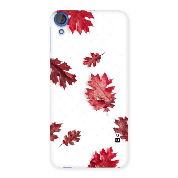 Red Appealing Autumn Leaves Back Case for HTC Desire 820s