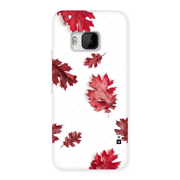 Red Appealing Autumn Leaves Back Case for HTC One M9