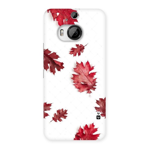 Red Appealing Autumn Leaves Back Case for HTC One M9 Plus