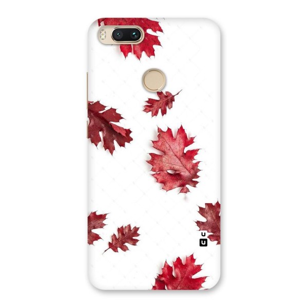 Red Appealing Autumn Leaves Back Case for Mi A1
