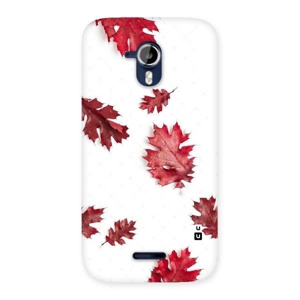 Red Appealing Autumn Leaves Back Case for Micromax Canvas Magnus A117
